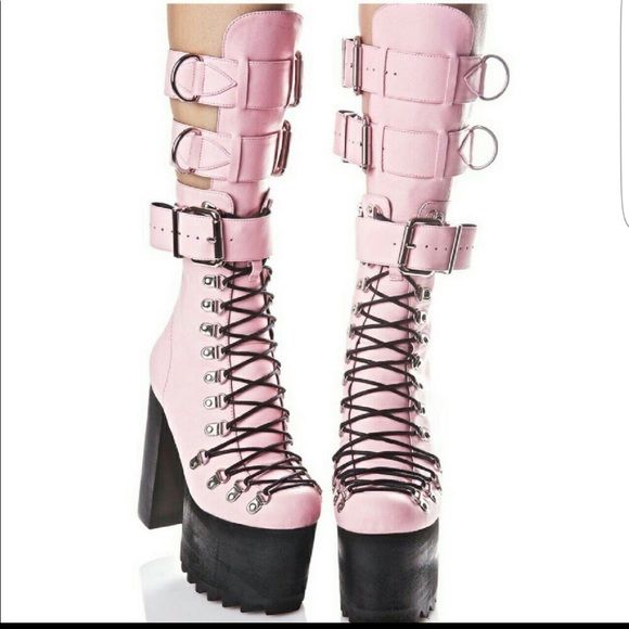 Pink platform heels - Picture 2 of 6